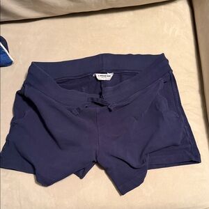 American Giant Women's Navy Athletic Shorts